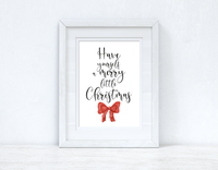 Have Yourself A Merry Little Christmas 2021 Winter Christmas Seasonal Wall Home Decor Print