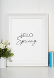 Hello Spring Simple 2022 Spring Seasonal Wall Home Decor Print
