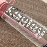 DIY Create Own Personalised Candy Cane Style Name Christmas Glass Bottle Label