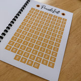 Binded Cute Sunflower Weight Loss & Diet Tracker Journal A4 Diary - Up To 1 Year Measurements Goals Weigh Ins + Lots MORE!