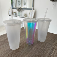 Daisy Tumbler Venti Cold Cup 24oz - With Straw - (Name Can Be Added)
