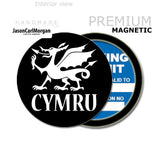 Cymru 90mm Magnetic Parking Permit Windscreen Disc Holder
