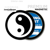 Yin Yang 90mm Magnetic Parking Permit Windscreen Disc Holder