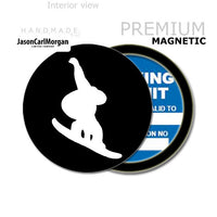 Snowboarding 90mm Magnetic Parking Permit Windscreen Disc Holder