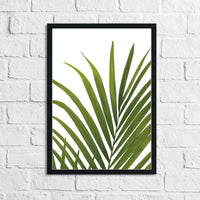 Palm Leaves 2 Botanical Watercolour Room Simple Wall Decor Print