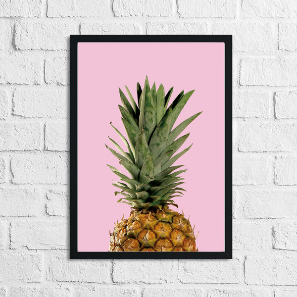 Half Pineapple Pink Photography Room Simple Wall Decor Print