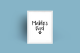 Personalised Dog Cat Name Dad Fathers Day Collection