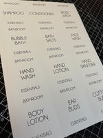 Bathroom Waterproof White Sticker Bundle Fine Font - 6.35cm x 7.2cm / –  WinsterCreations™ Official Store