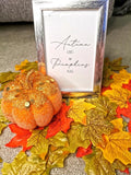 Autumn Leaves And Pumpkins Please Portrait Autumn Seasonal Wall Home Decor Print