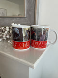 Personalised Text & Photo Picture Merry Christmas Ceramic Mug