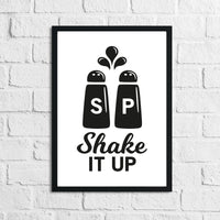 Shake It Up Humorous Kitchen Home Simple Wall Decor Print