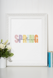 Spring Is In The Air Multi Colour 2022 Spring Seasonal Wall Home Decor Print