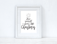 Star Have Yourself A Merry Christmas Seasonal Wall Home Decor Print