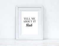 Tell Me About It Stud Grease Dressing Room Simple Wall Decor Print