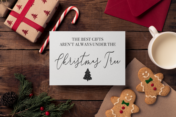 The Best Gifts Christmas Seasonal Hammered Card & Envelope