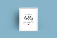 To A Special daddy Heart Fathers Day Collection