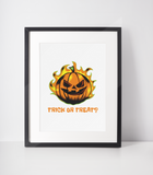 Trick Or Treat 2022 Halloween Seasonal Wall Home Decor Print