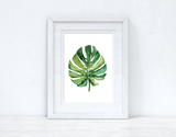 Tropical Green Palm Leaf Summer Seasonal Wall Home Decor Print