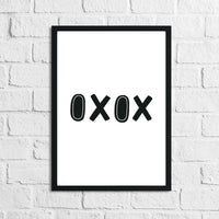 Scandinavian OXOX Children's Nursery Bedroom Wall Decor Print
