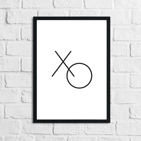 XOXO 2 Dressing Room Bedroom Simple Wall Home Decor Print
