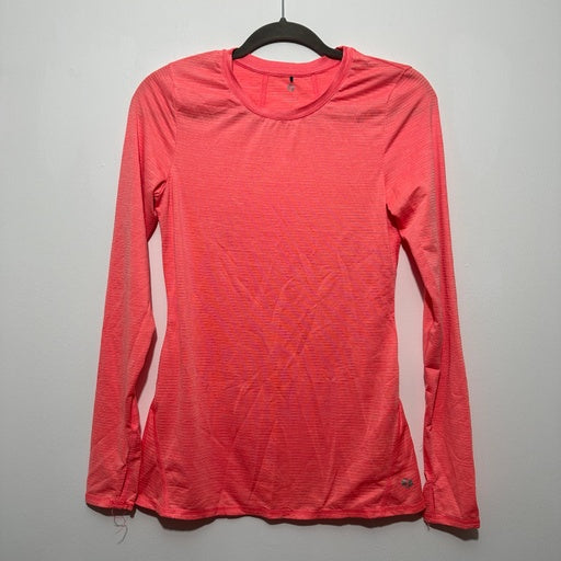 New Look Ladies T-Shirt Activewear Top  Pink Size S Small Polyester Long Sleeve