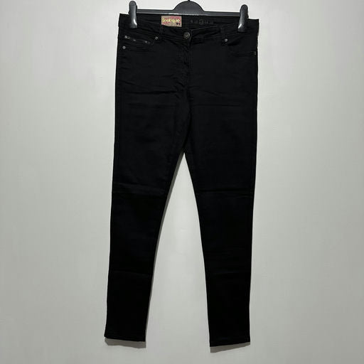 Boutique W3 Ladies Jeans Skinny Black Size 12 Cotton Blend Denim