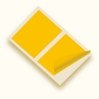 Bright Yellow Gloss 10 x 8 inch SQ Vinyl Wall Tile Stickers Kitchen & Bathroom Transfers