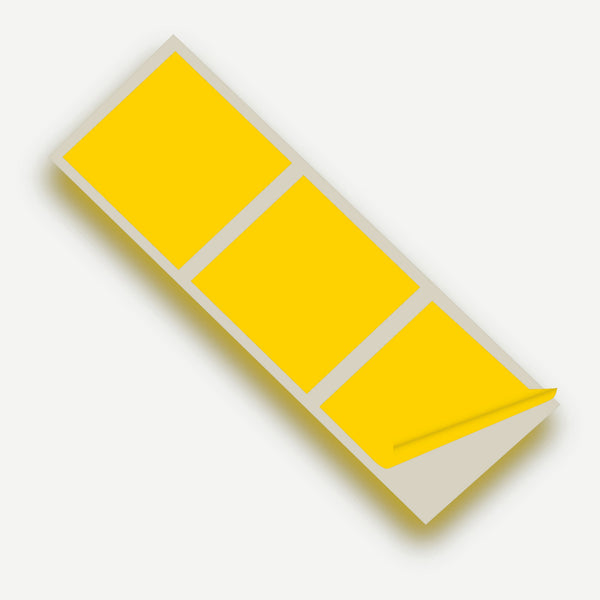 Bright Yellow Matte 150mm SQ Vinyl Wall Tile Stickers Kitchen & Bathroom Transfers