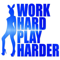 Work hard Play Harder Sticker