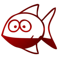 Funny Cartoon Fish Sticker