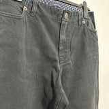 Lands End Ladies Trousers Chino Blue Size 10 Cotton Blend Bootcut
