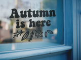 Assorted Designs Autumn Window Laptop Any Surface Labels