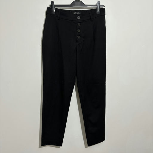 Zara Black Dress Pants Size M Straight Leg Polyester