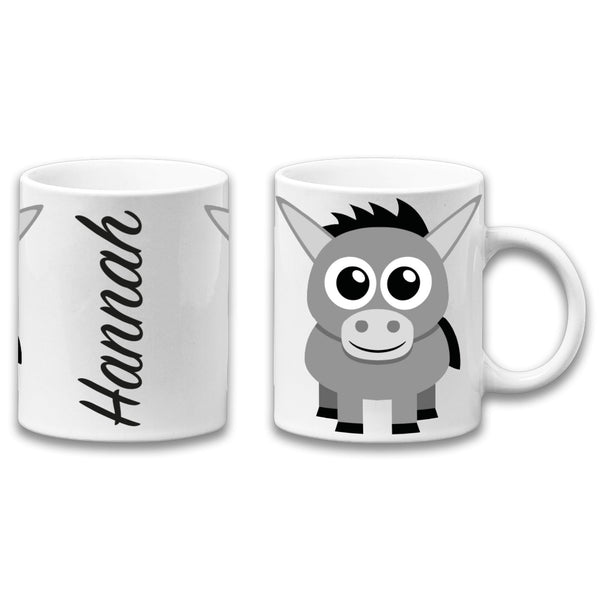 Adorable Donkey Personalised Your Name Gift Mug