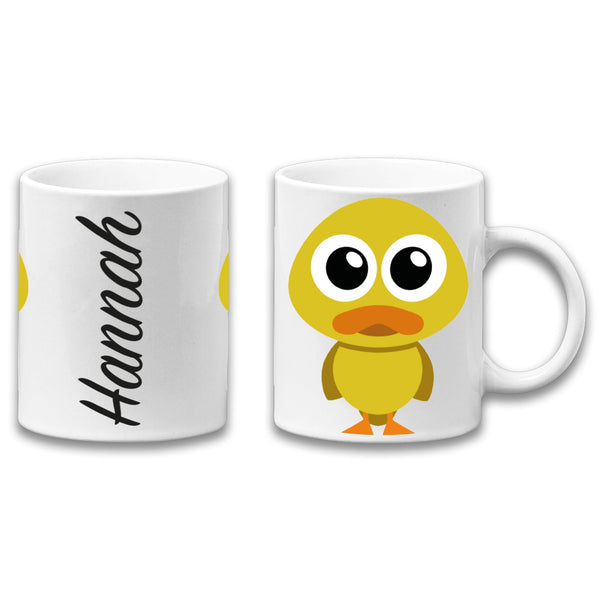 Adorable Duck Personalised Your Name Gift Mug