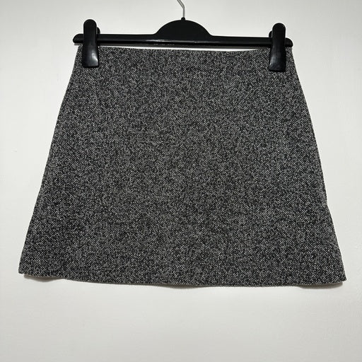 Topshop Ladies Skirt Mini Black Size 6 Cotton Blend Short