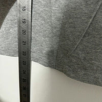 Adidas Ladies Grey T-Shirt Size 6 100% Cotton Short Sleeve Leopard Print Logo