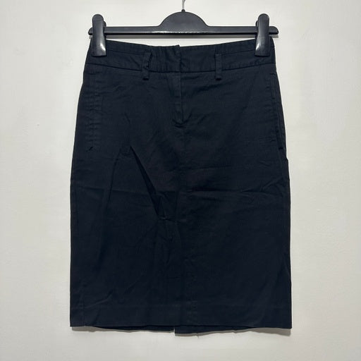Zara Ladies Skirt Straight & Pencil Black Size XS X-Small Cotton Blend Short