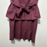 Next Ladies Dress A-Line Purple Size 16 Polyester Knee Length & Jacket Wedding S