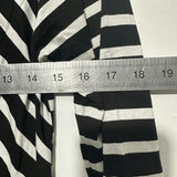 Wallis Ladies  T-Shirt Dress Black Size S Small Viscose Short Striped Petite