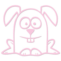 Funny Cartoon Rabbit Iron On HTV Transfer