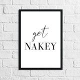 Get Nakey Bathroom Wall Decor Print