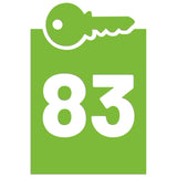 Wheelie Bin Caddy Recycle Home Decor Key House Number Sticker Label