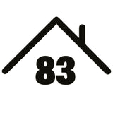 Wheelie Bin Caddy Recycle Home Decor Rooftop House Number Sticker Label