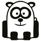 Funny Cartoon Panda Sticker