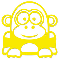 Funny Cartoon Gorilla Sticker