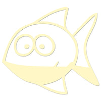 Funny Cartoon Fish Sticker