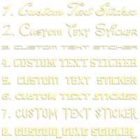 Famous Fonts Custom Text Sticker