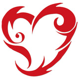 Tribal Love Heart Sticker