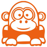 Funny Cartoon Gorilla Sticker